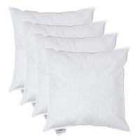 FÜLLKISSEN 4er-Set, Federkissen 50/50 cm - Weiß, Textil (50/50cm) - Homescapes