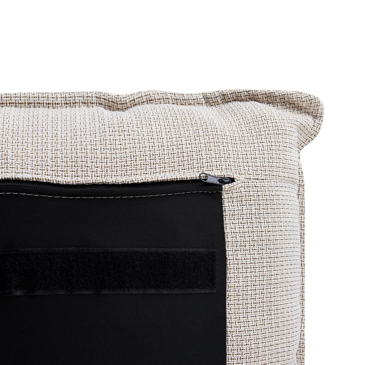 BETT mit Stauraum 180x200 cm Beige Bajonna - Beige, Textil (180/200cm) - Beliani