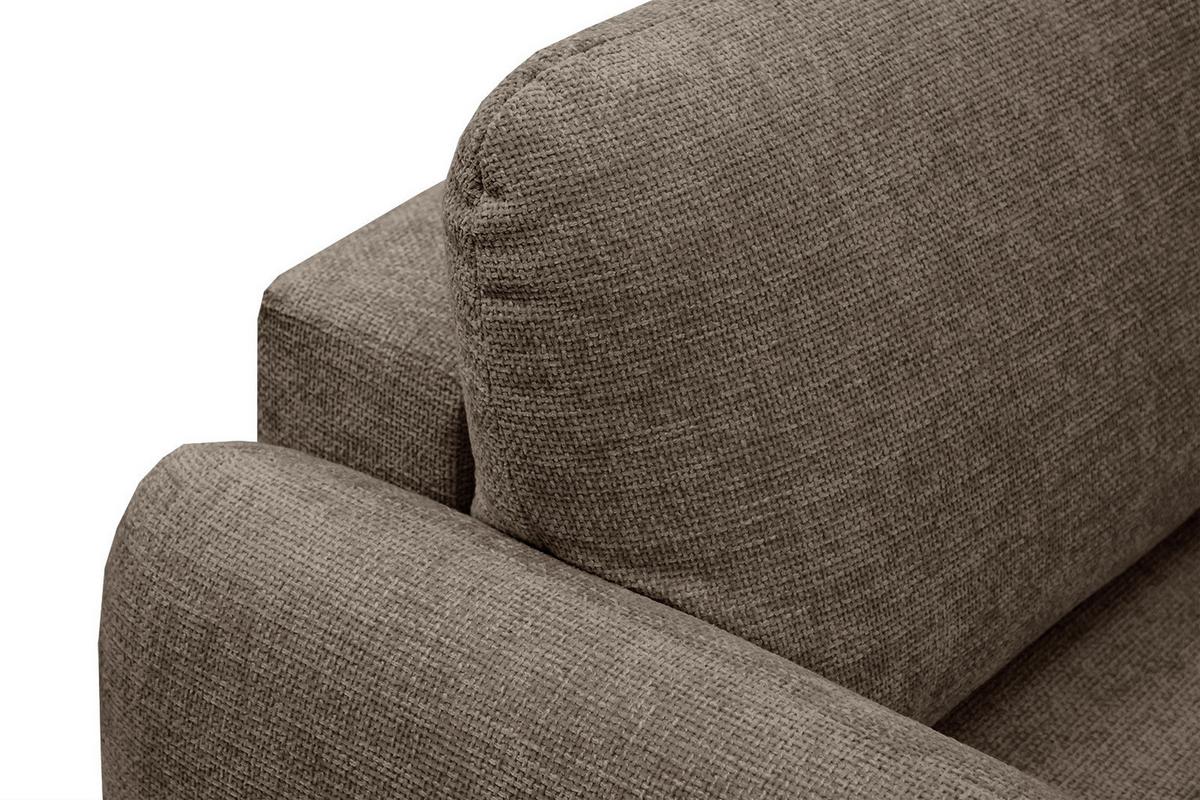 SOFA DRAKE 3-Sitzer mit Schlaffunktion, taupe - Taupe/Braun, Holz/Textil (232/90/107cm) - Wozimo