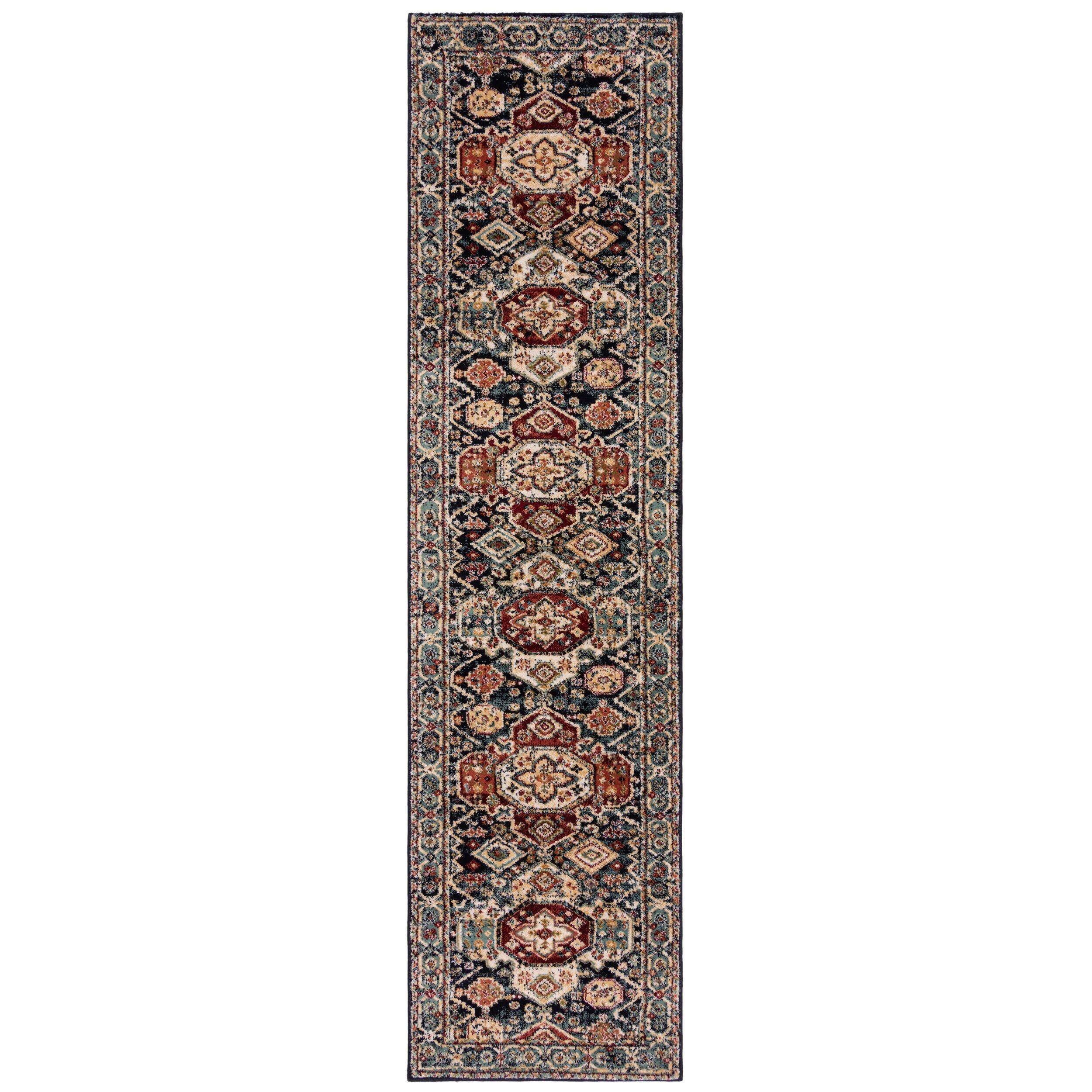 TEPPICH Hochflor GLAZERT in Blau, im Berber-Stil, 60 x 230 cm - Blau, Textil (60/230cm) - KADIMA DESIGN