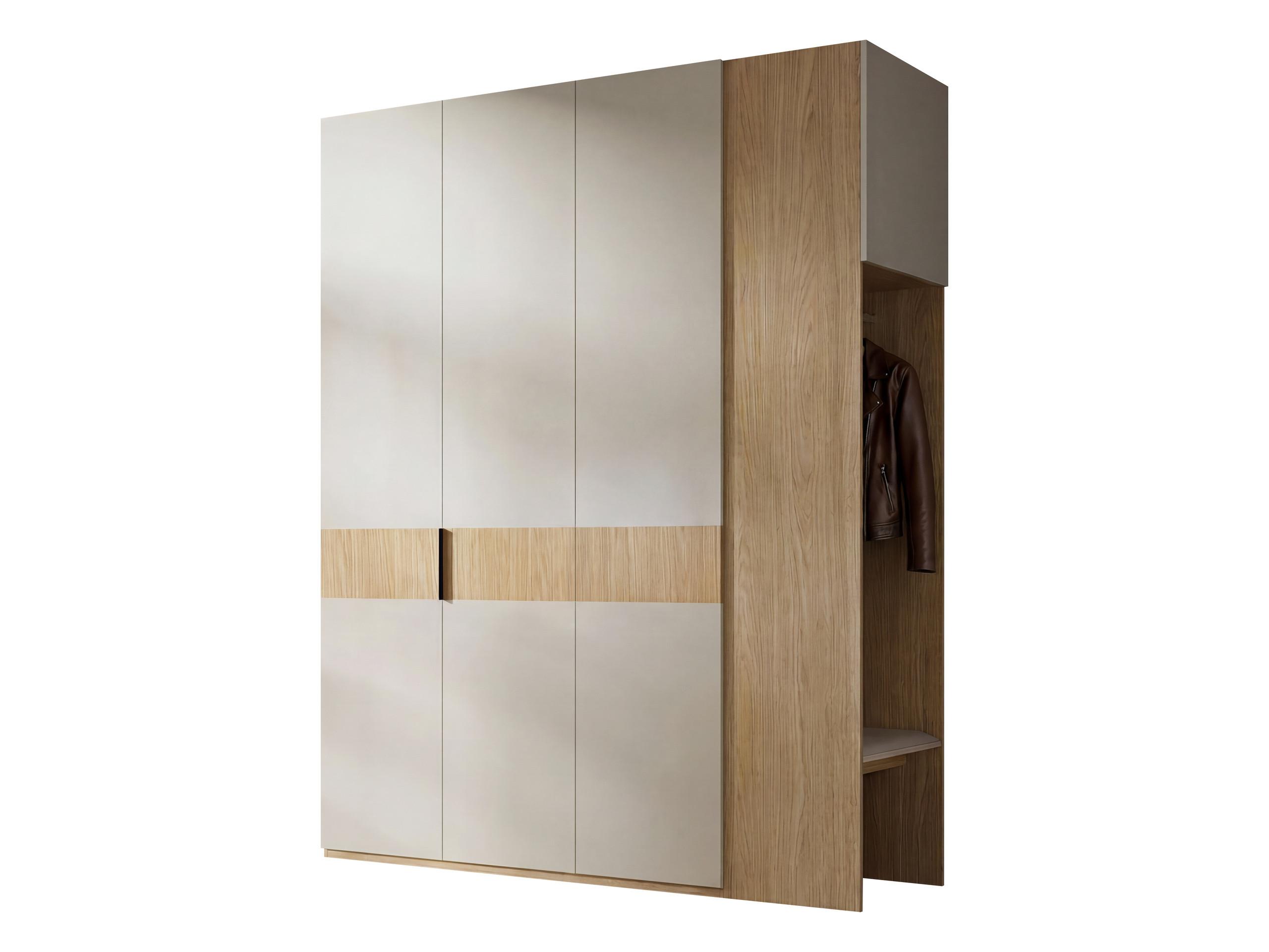 GARDEROBE-SET Soreno II - Eichefarben/Beige, Holzwerkstoff/Kunststoff (193/237/60cm) - MIRJAN24