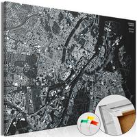 PINNWANDBILDER Schwarz-Weiß 60/40 cm - Schwarz, Naturmaterialien/Textil (60/40cm) - KUNSTLOFT