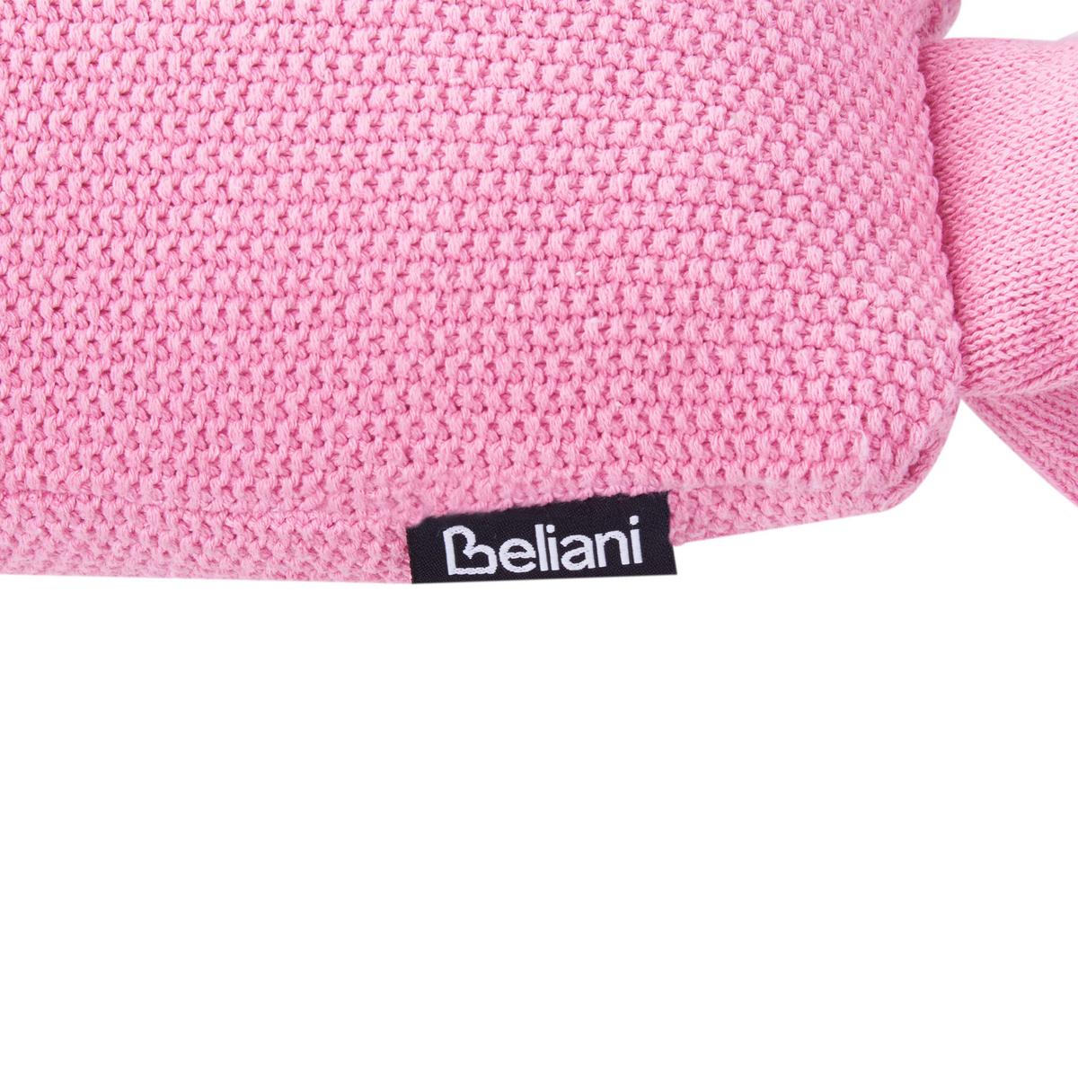 DEKOKISSEN 2er-Set Rosa 45/45 cm Lammi - Pink/Gelb, Naturmaterialien (45/45cm) - Beliani