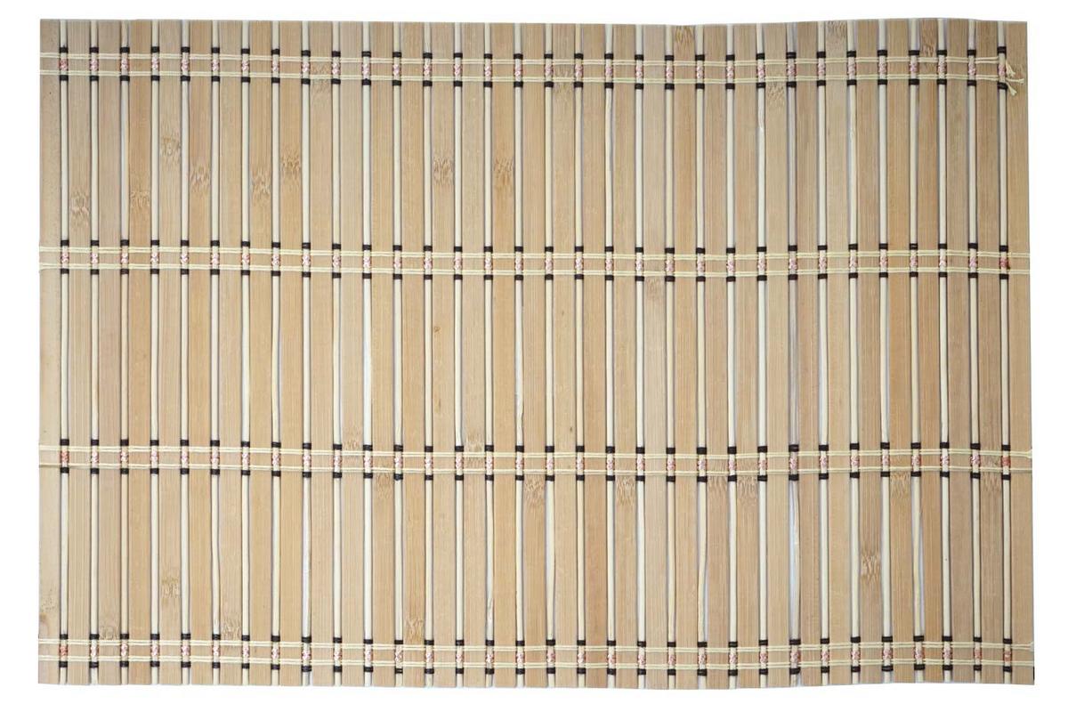 TISCHSET rechteckig Braun 6er-Set - Braun, Holz (30/45cm) - MCW