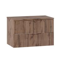 WASCHTISCHUNTERSCHRANK 80.6cm Tao Holz - Braun, Holzwerkstoff (80.6/52.2/46.5cm) - Petits-meubles