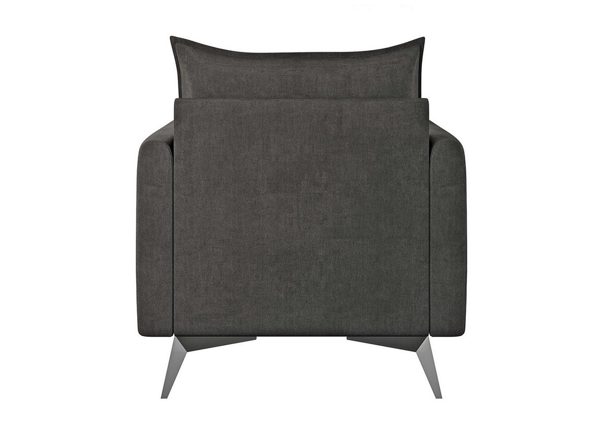 SESSEL Pulse Graphit Luxusmicrofaser - Graphitfarben/Schwarz, Holz/Textil (74/86/31cm) - S-Style Möbel