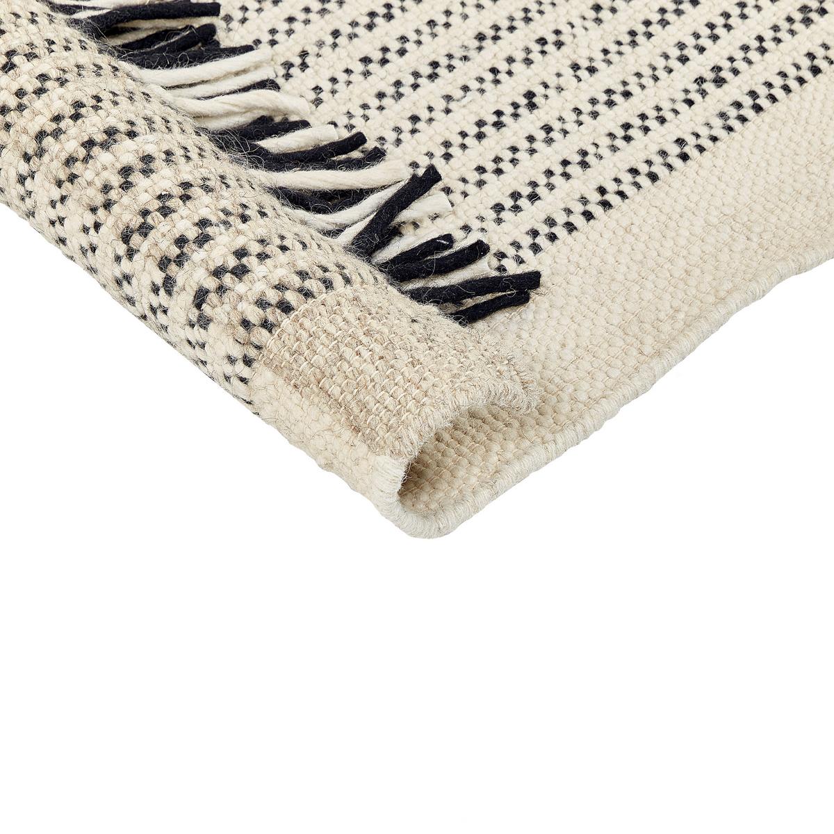 TEPPICH geflochten Divarli 150/80 cm - Beige, Textil (80/150cm) - Beliani