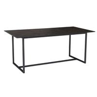 ESSTISCH Glas Keramik Marmoroptik Designer 180x90 ARCTIC, Schwarz 180x90x76 cm - Schwarz, Glas/Metall (90/180/76cm) - KADIMA DESIGN