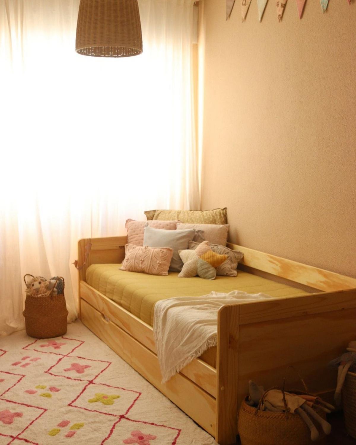 AUSZIEHBETT Kiefernholz 90/200 cm Hellbraun Gravelines - Braun, Holz (90/200cm) - Beliani