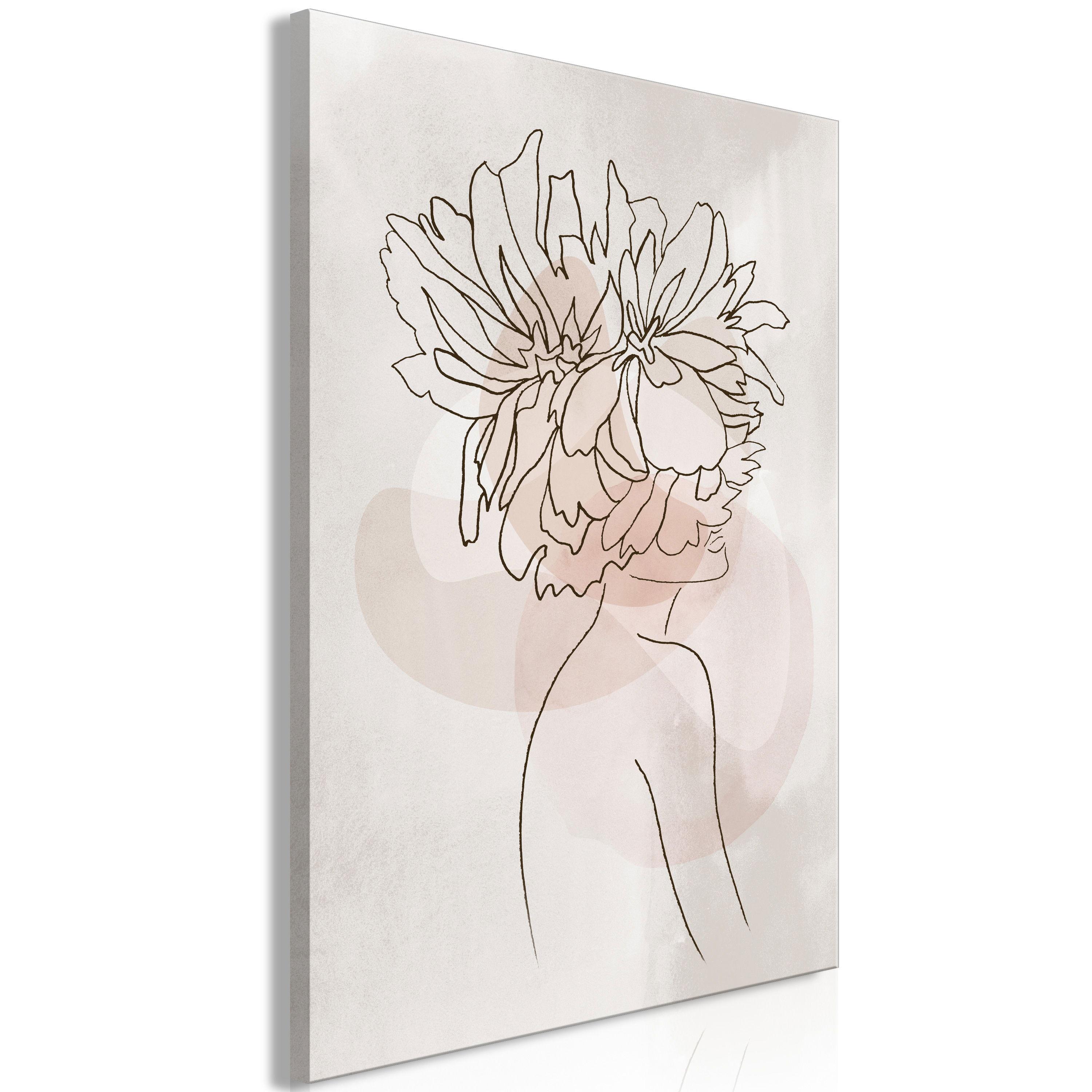 KUNSTDRUCK Grau 40/60 cm - Schwarz/Grau, Textil (40/60cm) - KUNSTLOFT