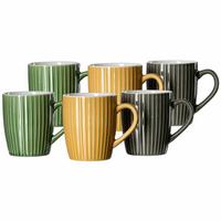 HENKELBECHER Umea bunt 350 ml 6er Set - Multicolor, Keramik (0.35L) - Ritzenhoff Breker