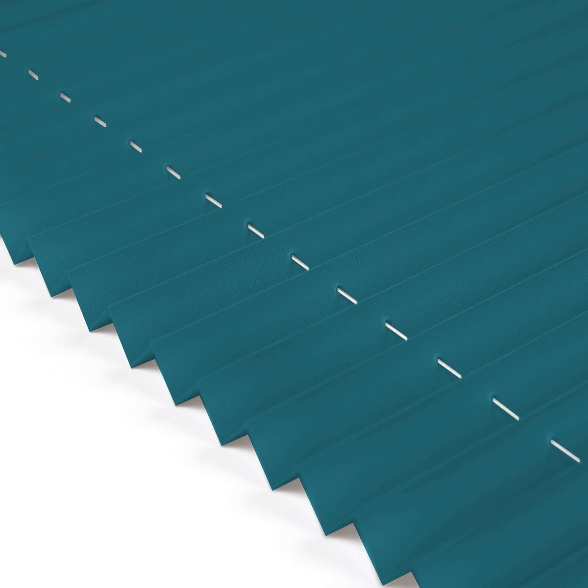 PLISSEE Basic 70 x 210cm Klemmfix ohne Bohren - Petrol, Textil (70/210cm) - Deco-Raum