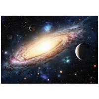 FOTOTAPETE Kinderzimmer Galaxie Kosmos Kindertapete 250x175 - Multicolor, Papier (250/175cm) - Wallarena