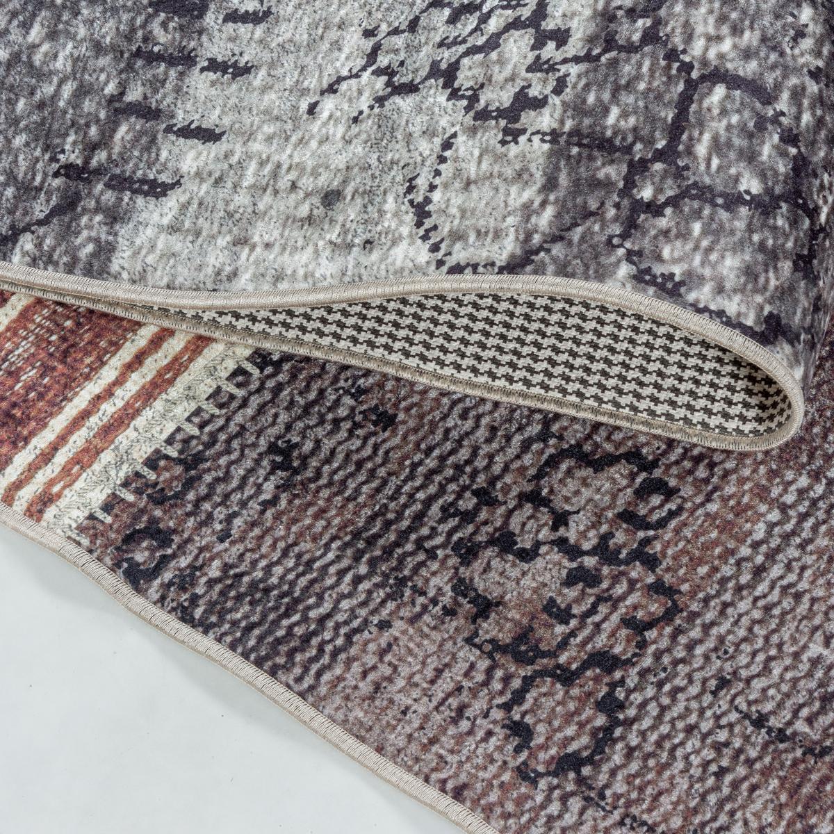 TEPPICH Flachgewebe Waschbar PIZOL in Bunt, im Patchwork-Stil, 140 x 200 cm - Multicolor, Textil (200/140cm) - KADIMA DESIGN