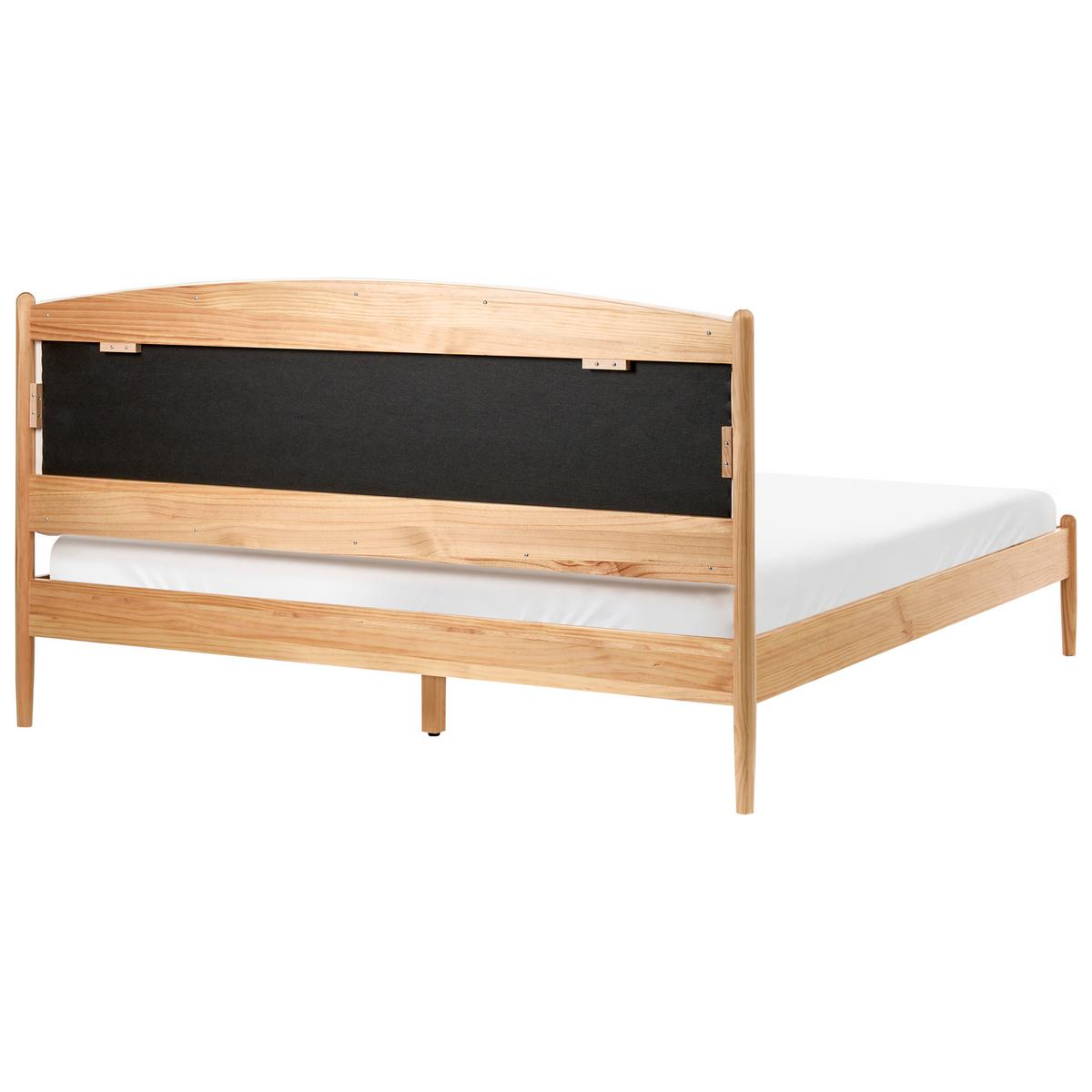 BETT mit Lattenrost 180/200 cm Hellbraun Clairac - Hellbraun, Holz (180/200cm) - Beliani