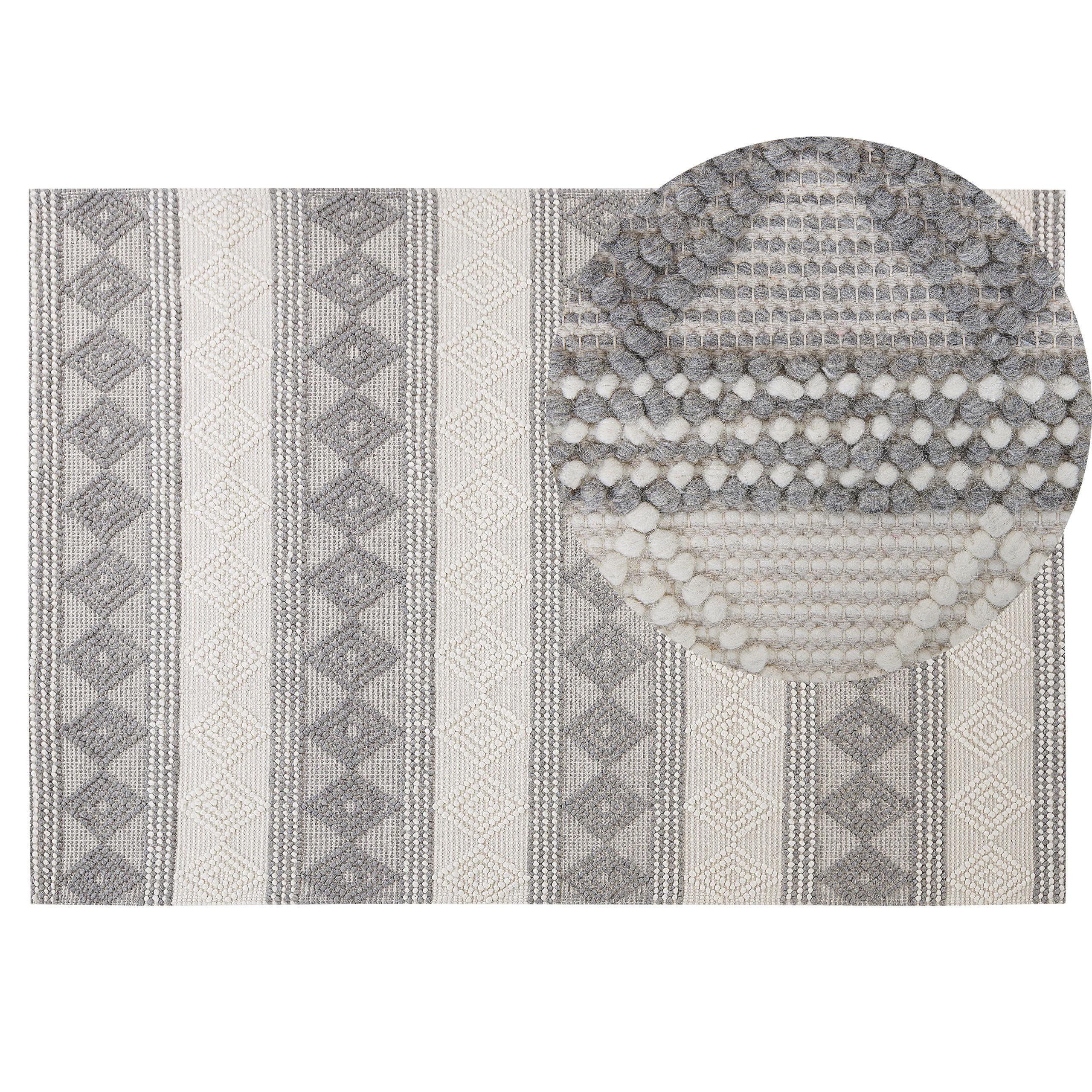 KURZFLOR-TEPPICH Bozova 200/140 cm - Beige, Textil (140/200cm) - Beliani