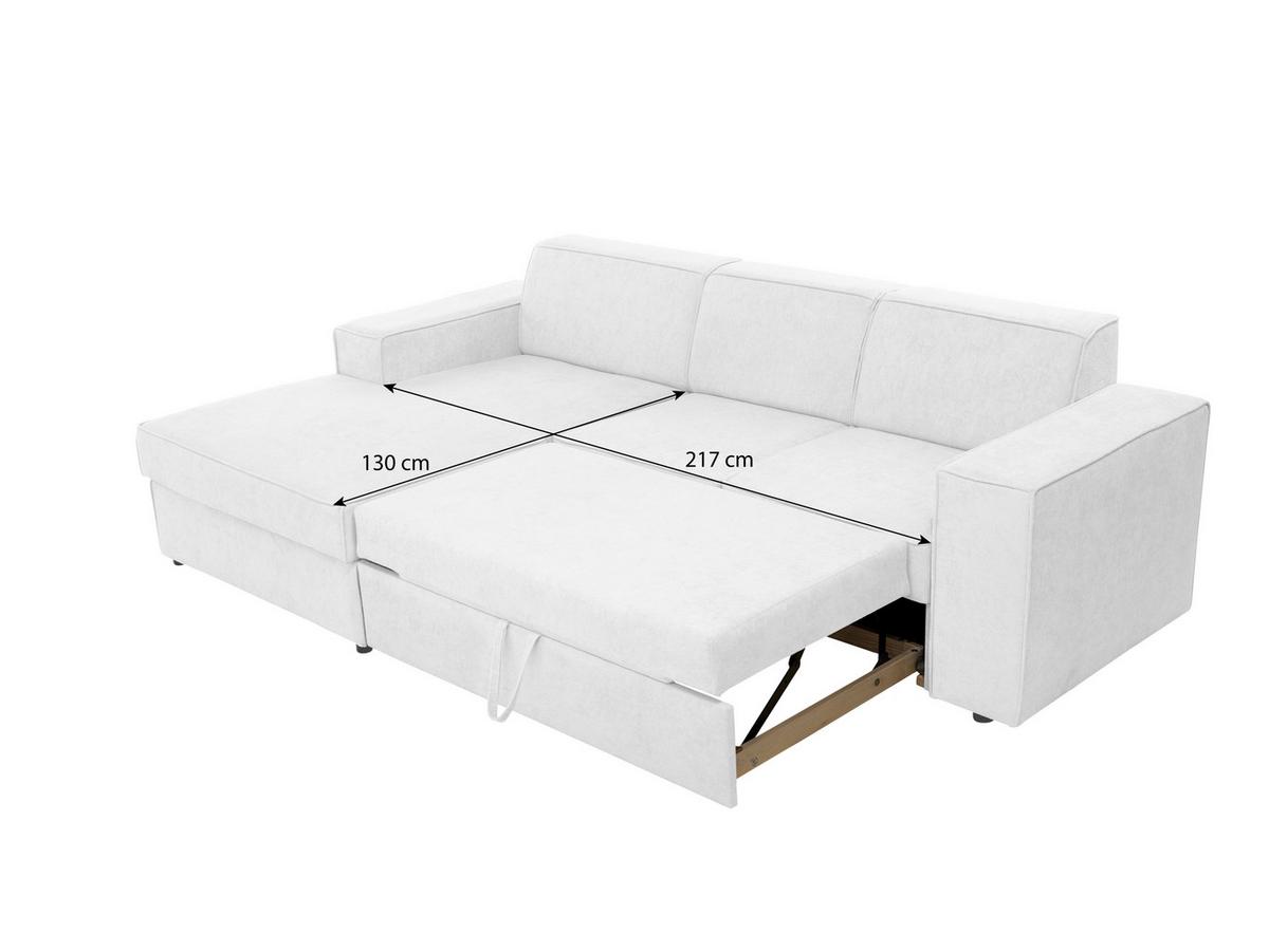 ECKSCHLAFSOFA mit Schlaffunktion Pedro L schwarz links - Schwarz, Kunststoff/Textil (267/160cm) - Beautysofa