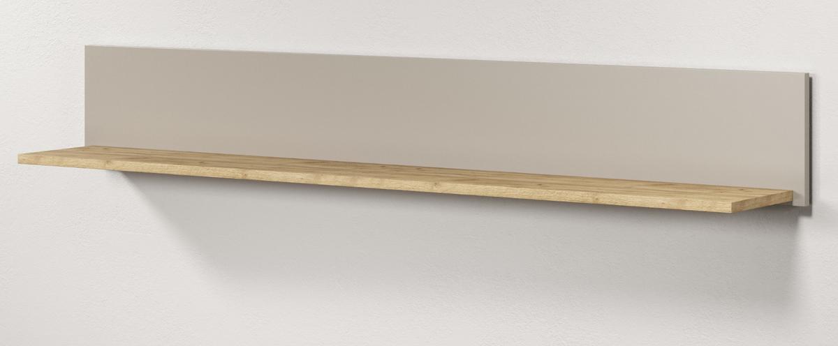 WANDBOARD Sand, Evoke Eiche, Wandregal 140 cm - Kaschmir, Holzwerkstoff (140/20/22cm) - Top.Furn