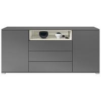 SIDEBOARD Skadu Creme Hochglanz - Creme, Holzwerkstoff (166.5/75.5/35cm) - Vladon