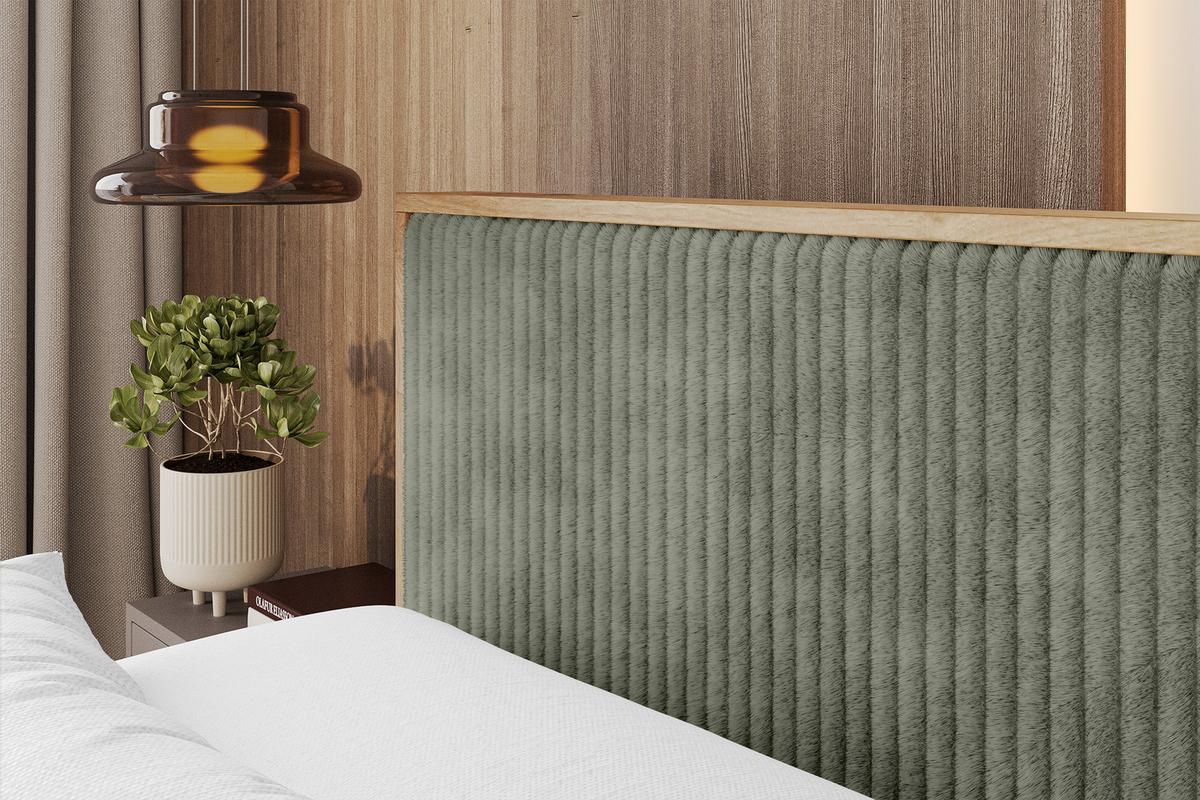 BOXBETT LOLLI9 - 120x200 - H4 Olivgrün - Olivgrün, Holzwerkstoff (120/200cm) - ALTDECOR