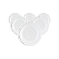 KOMBI-UNTERTASSEN Trio Highline weiß-grau ø 16 cm 6er Set - Weiß/Grau, Keramik (16cm) - Seltmann Weiden