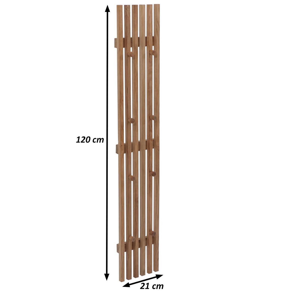 GARDEROBENPANEEL Eiche Dekor - Eiche Wotan, Holz (21/120/6cm) - MCW