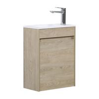 GÄSTE-WC-MÖBELSET Sinta 2 Teile Kastanien Eiche - 40 x 22 x 54 cm - Eichefarben, Holz (40/54/22cm) - Badplaats
