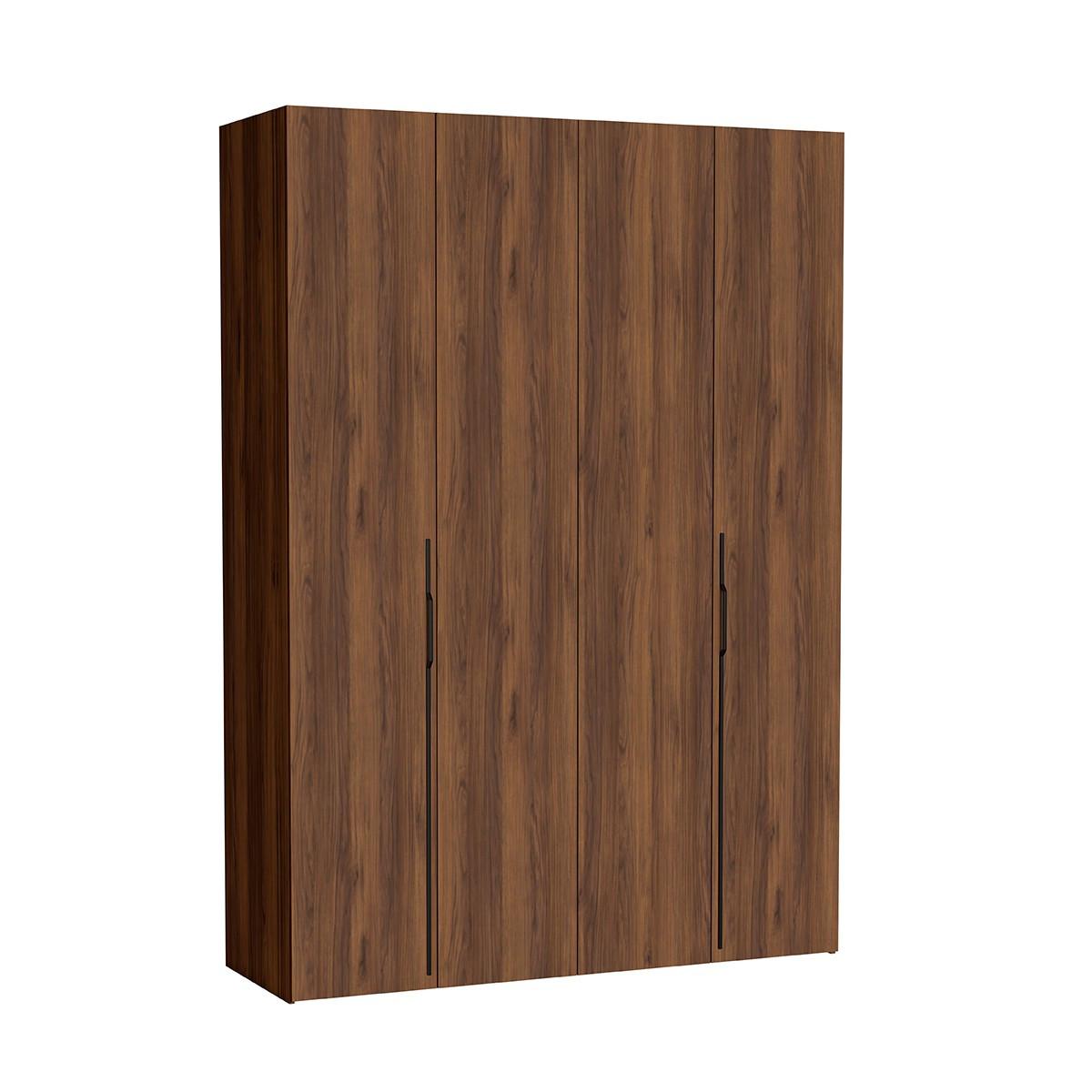 DREHTÜRENSCHRANK ANCONA 170/240/58cm 4-türig Braun - Braun, Holzwerkstoff (170/240/58cm) - MASSENO