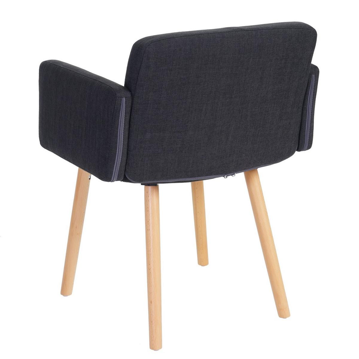 ESSZIMMERSTUHL Anthrazit 6er-Set - Dunkelgrau/Anthrazit, Textil (60/79/57cm) - MCW