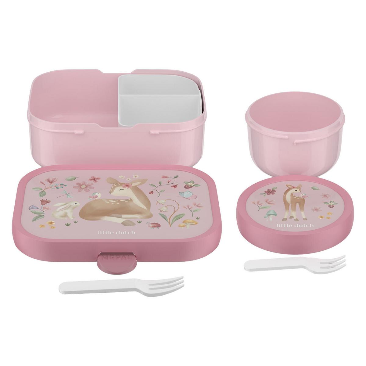 OBST- UND BENTOBOX Campus (2025) Fairy Garden 300 & 750 ml 2er Set - Pink/Rosa, Kunststoff (2/2/2cm) - Mepal