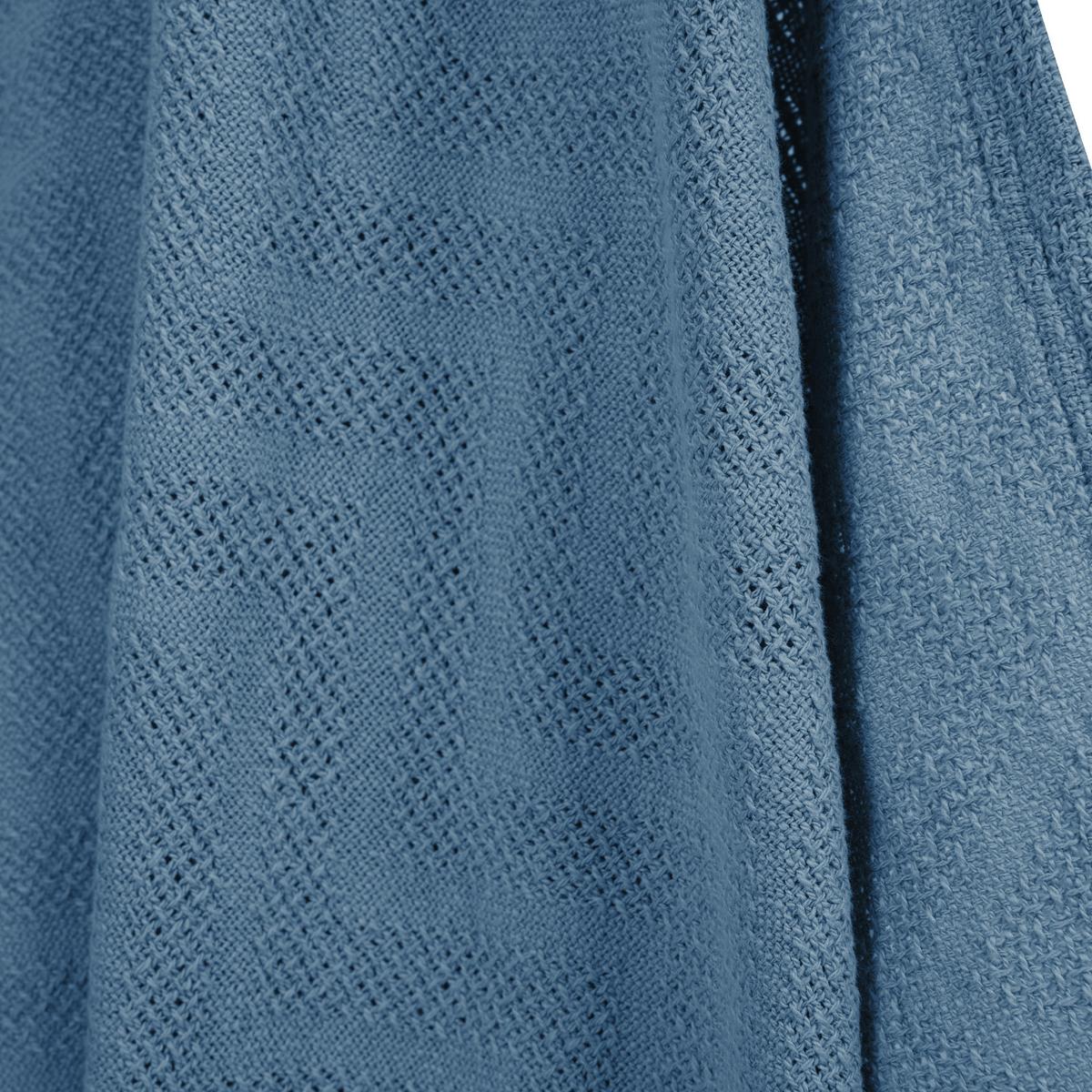 DECKE IN STRICKOPTIK 80 x 80 cm Seashells indigo - Blau, Textil (80/80cm) - Roba