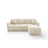 ECKSOFA Dora 3 Sitzplätze Beige - Beige, Holz (245/185cm) - Petits-meubles