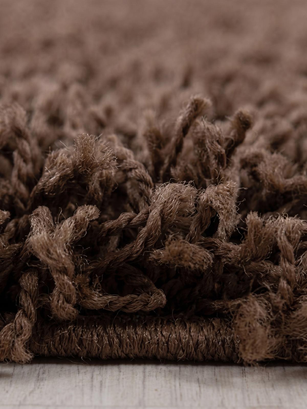 HOCHFLORTEPPICH RHEIN, einfarbig, aus Polypropylen, Braun, 160 x 230 cm - Braun, Textil (230/160cm) - KADIMA DESIGN