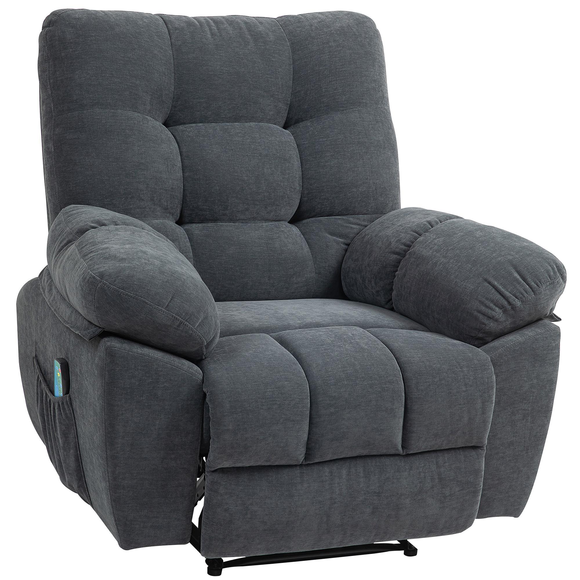 MASSAGESESSEL Polyester Stahl Dunkelgrau - Dunkelgrau, Textil (100/107/102cm) - HOMCOM