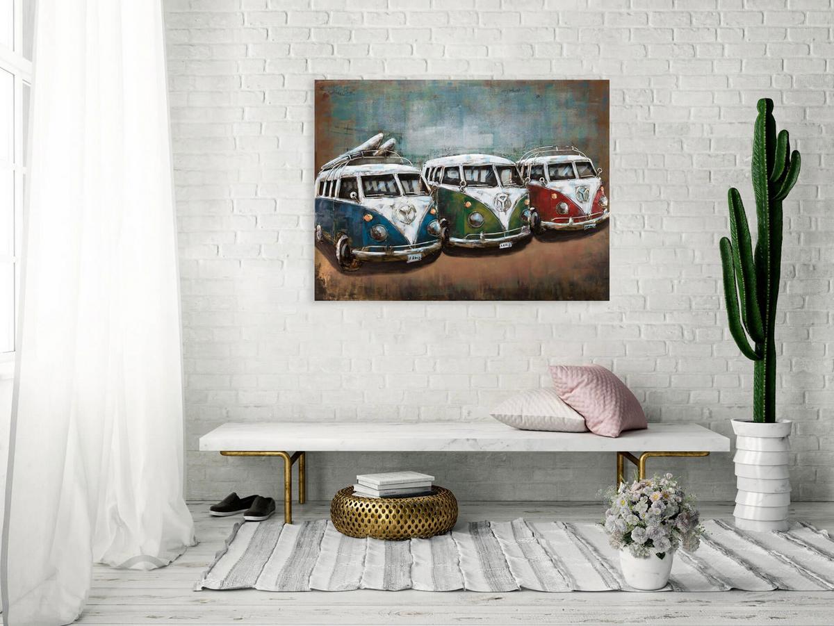 METALLBILD Braun 100/70 cm - Braun, Metall (6.2/70cm) - KUNSTLOFT