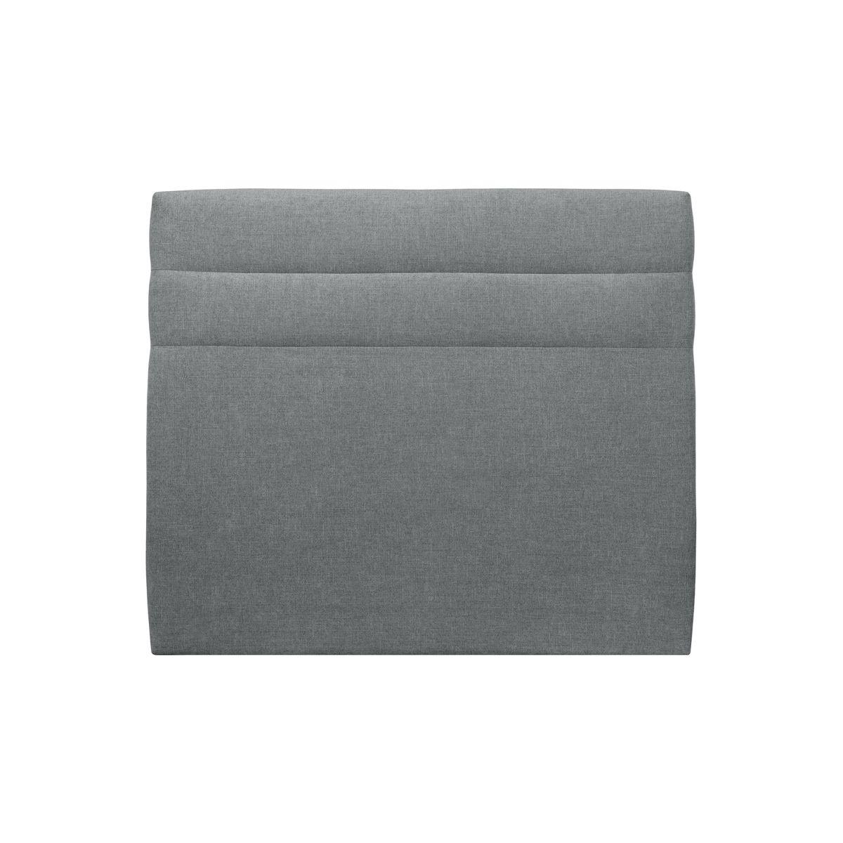 KOPFTEIL Modell Linien – Anthrazitgrauer Stoff 135 cm - Beige/Anthrazit, Karton/Holz (135/120/10cm) - Sommeil de Plomb