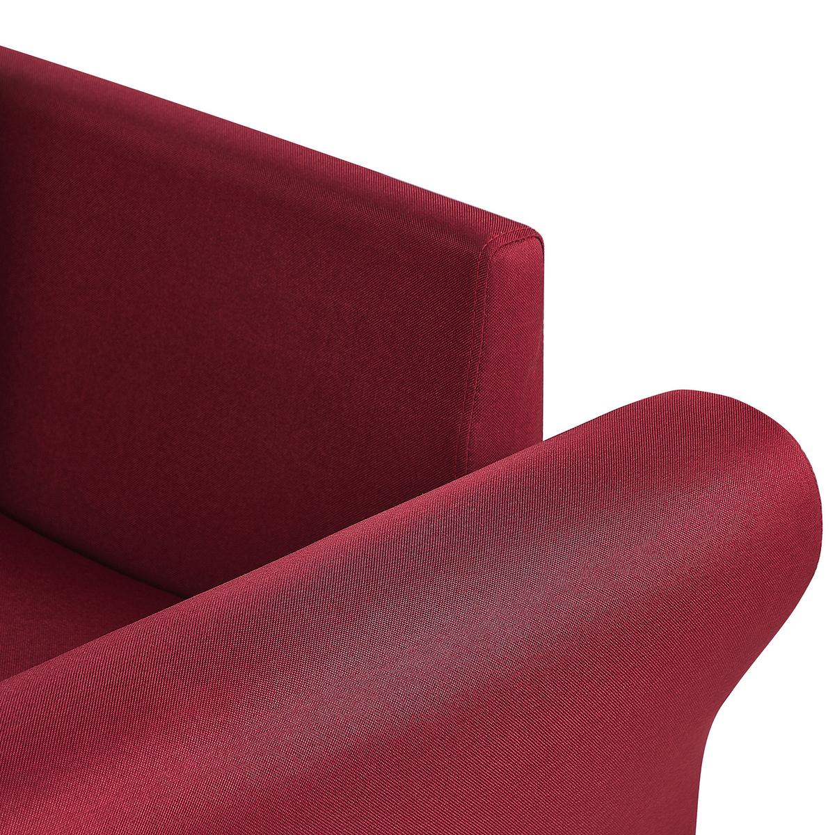 ECKSOFA Polsterbezug Dunkelrot Vikna - Dunkelrot, Textil (250/140cm) - Beliani