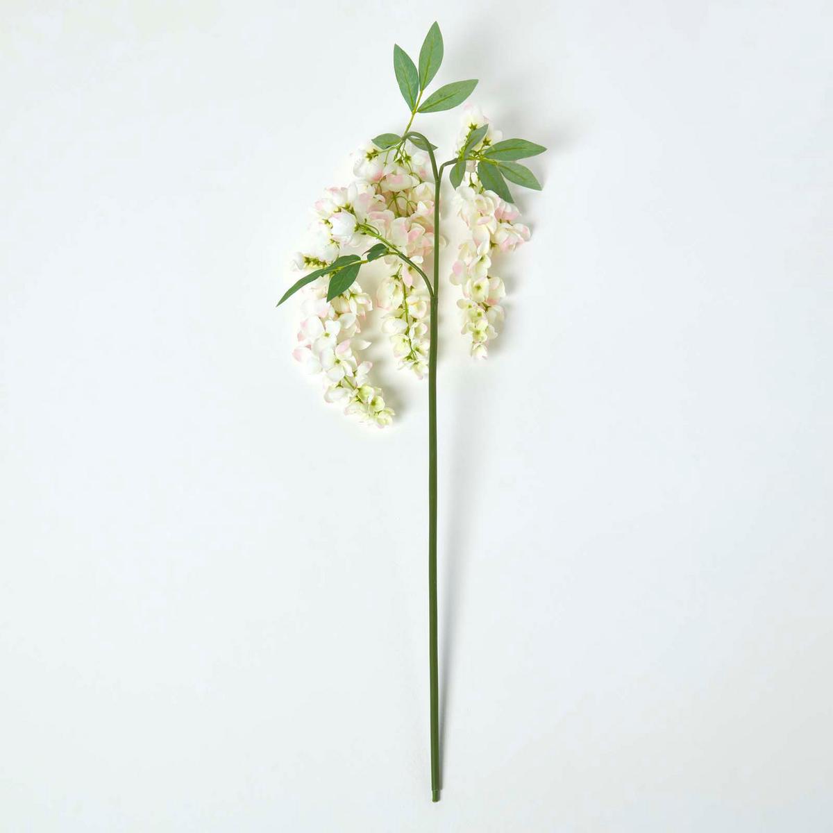 DEKOZWEIG Blauregen creme, 92 cm - Creme, Kunststoff (92cm) - Homescapes
