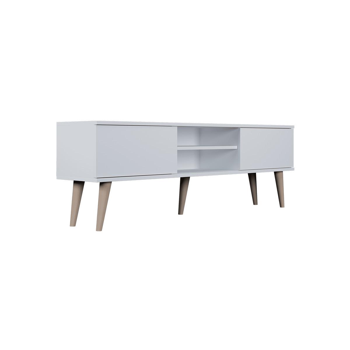 TV-MÖBEL Toronto Weiß - Weiß, Holzwerkstoff (160/55/35cm) - Petits-meubles