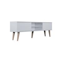TV-MÖBEL Toronto Weiß - Weiß, Holzwerkstoff (160/55/35cm) - Petits-meubles