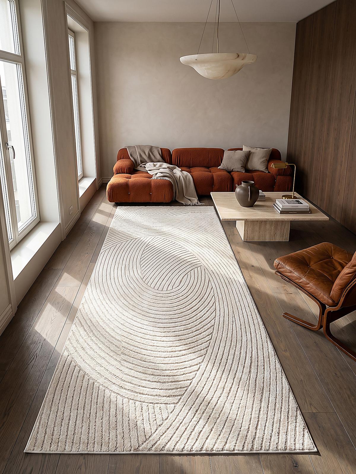 TEPPICHLÄUFER Geometrisch CETINA Polypropylen Creme 80 x 150 cm - Beige, Textil (80/150cm) - KADIMA DESIGN