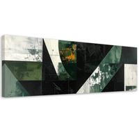 LEINWANDBILD 3D und geometrisch 120x40cm - Grün, Textil (120/40cm) - Feeby