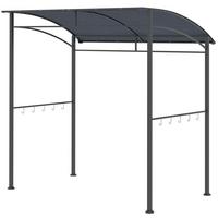 GRILLPAVILLON Metall Polyester Grau Schwarz - Grau, Metall (150/220/215cm) - Outsunny