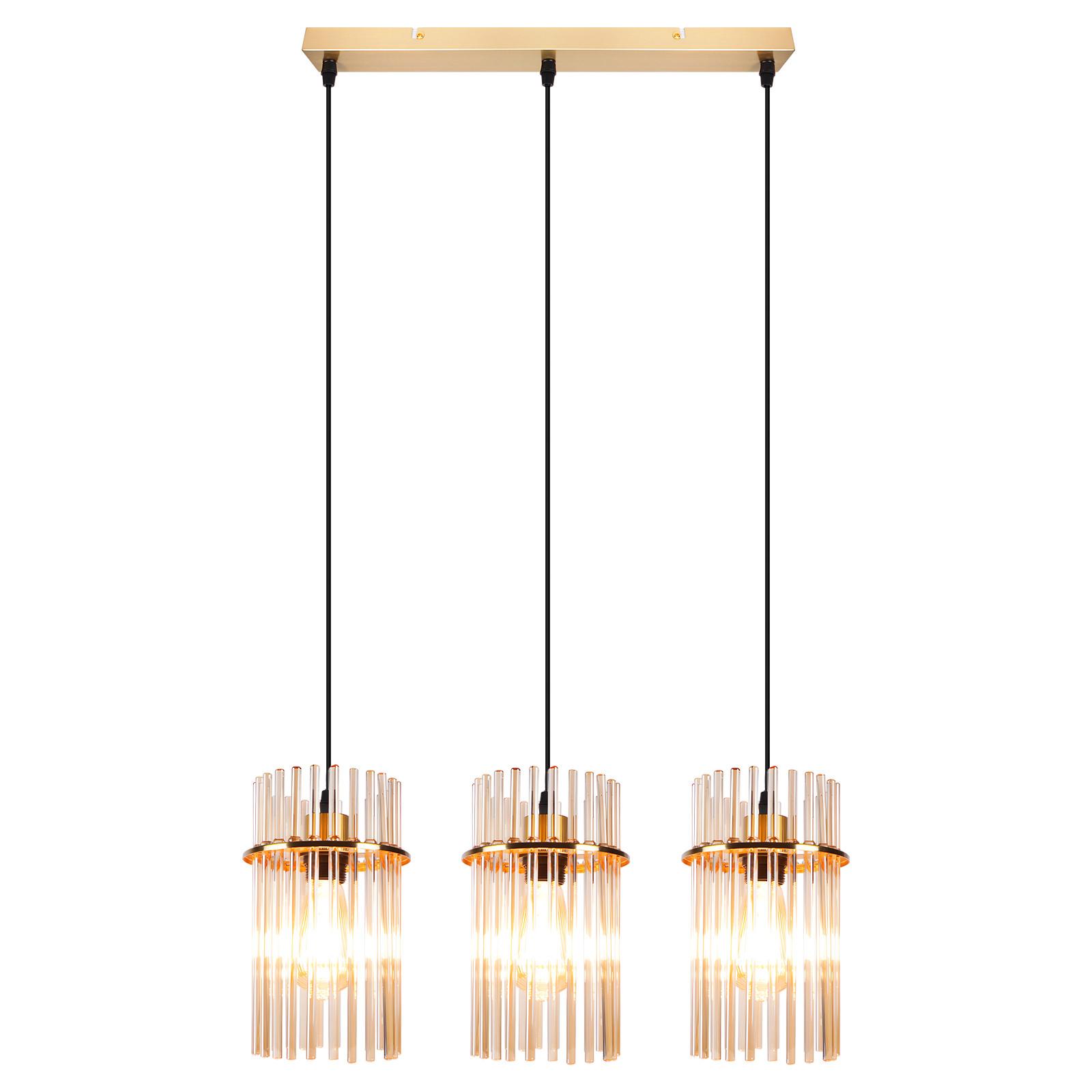 PENDELLEUCHTE Joseph 48/5/150 cm - Goldfarben, Glas (48/5/150cm) - ZMH