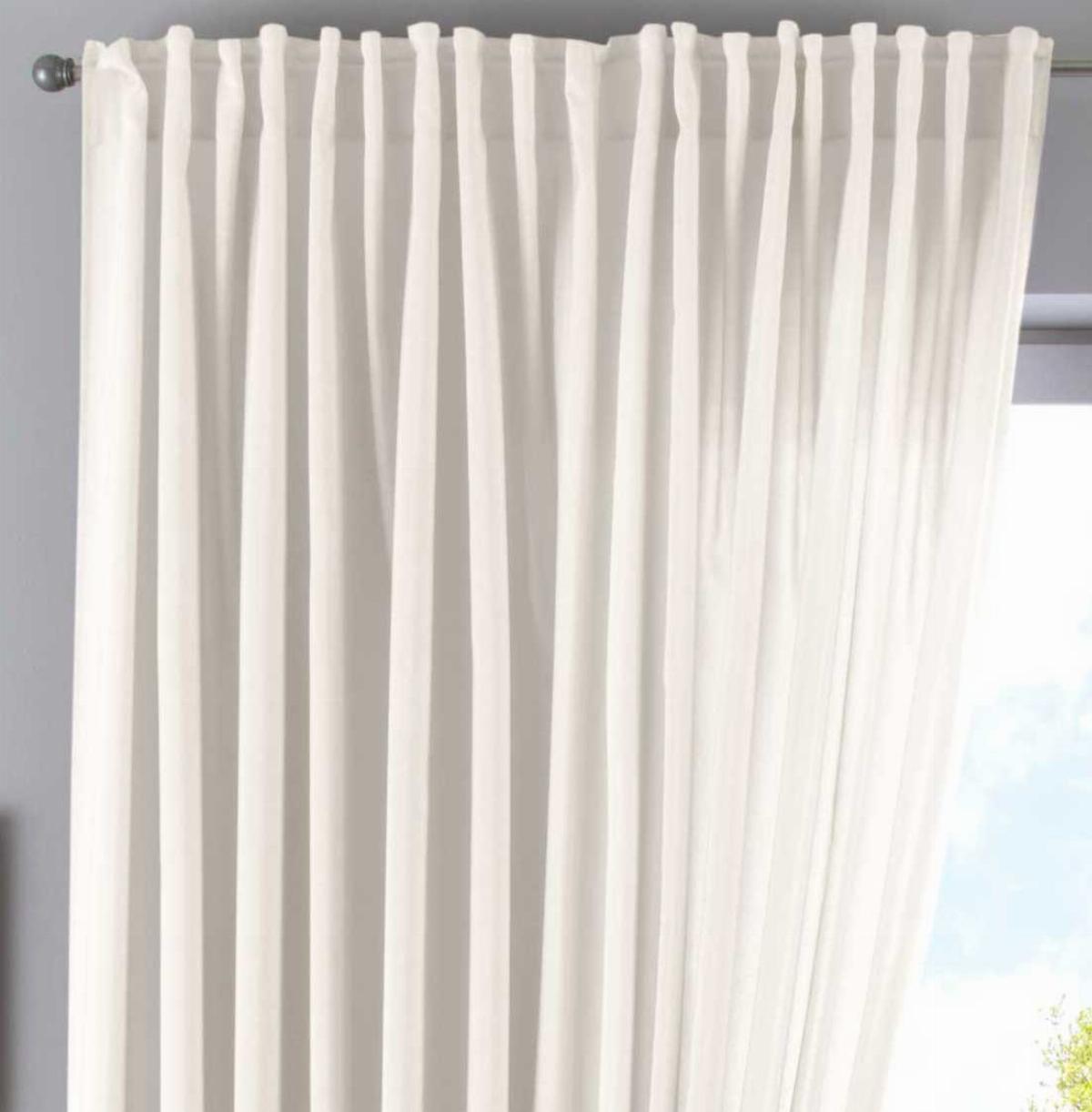 SCHLAUFENGARDINE »Jena« HxB 250x300 cm Creme - Creme, Textil (300/250cm) - Gardinenbox