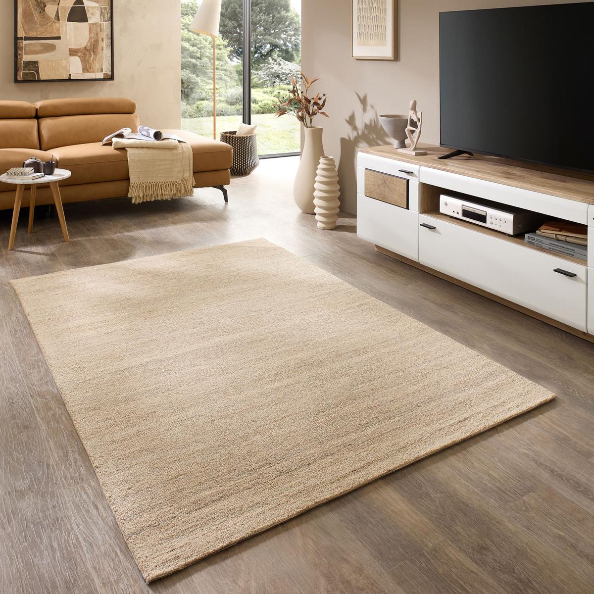 TUFTTEPPICH Natur Loop 140x200 cm - Grau, Textil (140/200cm) - Natur Pur