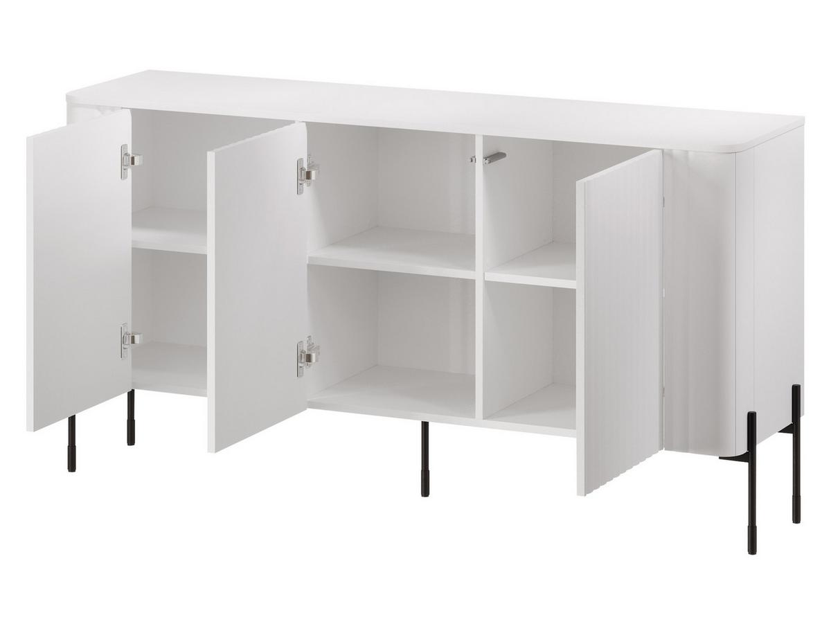 KOMMODE Vera 150 - Eichefarben/Schwarz, Holzwerkstoff/Metall (150/80/40cm) - MIRJAN24