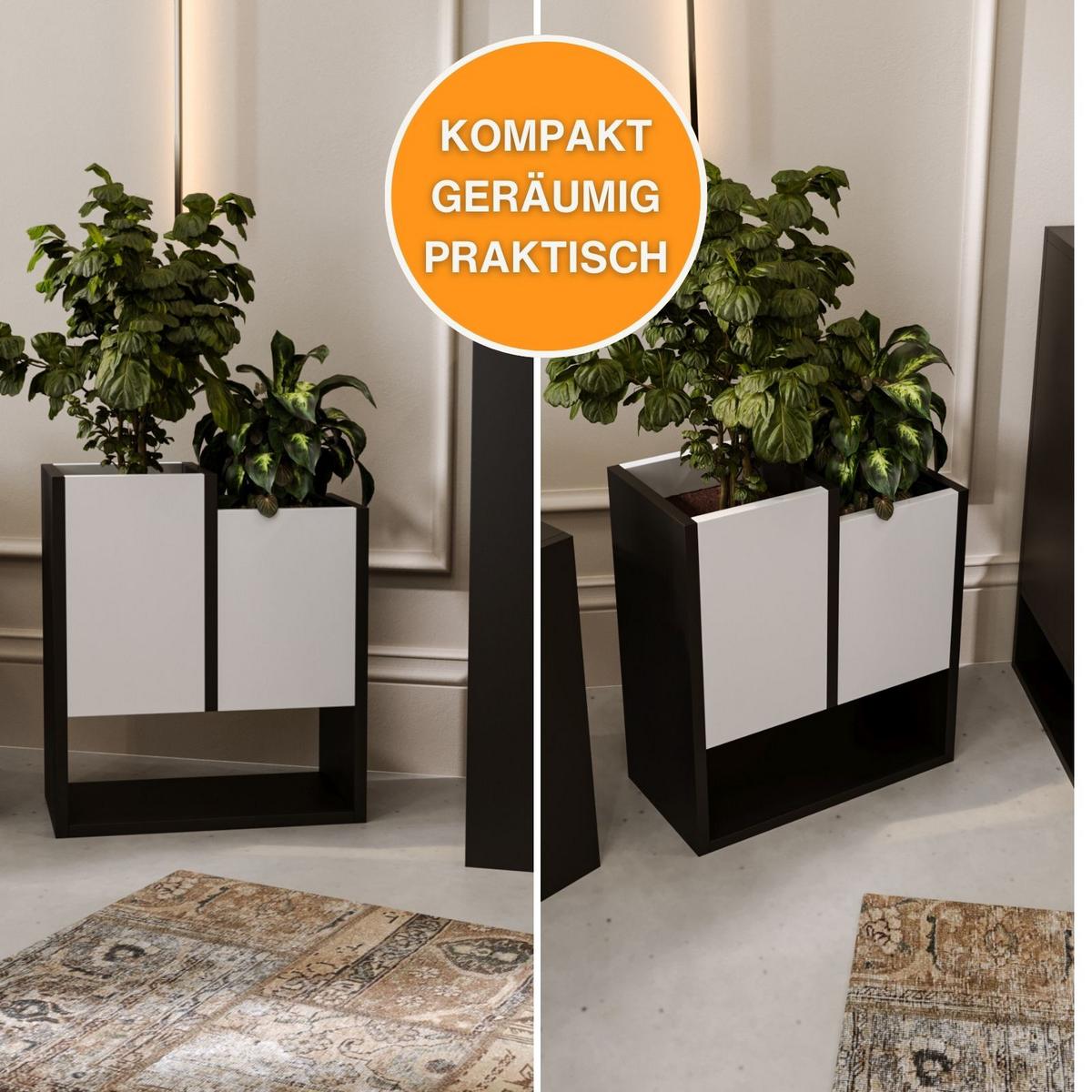 BLUMENKASTEN - Weiß, Holzwerkstoff (22.6/50/44cm) - RAUMHIRSCH FURNITURE