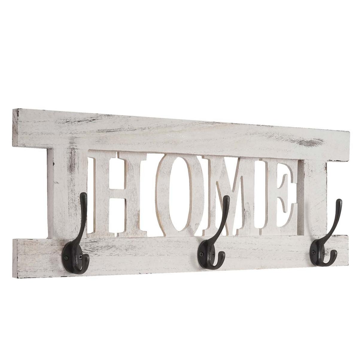 WANDGARDEROBE HOME SHABBY-LOOK Cremeweiß - Weiß, Holz (55/21/7cm) - MCW