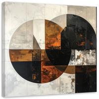 LEINWANDBILD 3D und geometrisch 20x20cm - Braun, Textil (20/20cm) - Feeby
